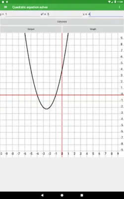 Quadratic equation solver android App screenshot 0